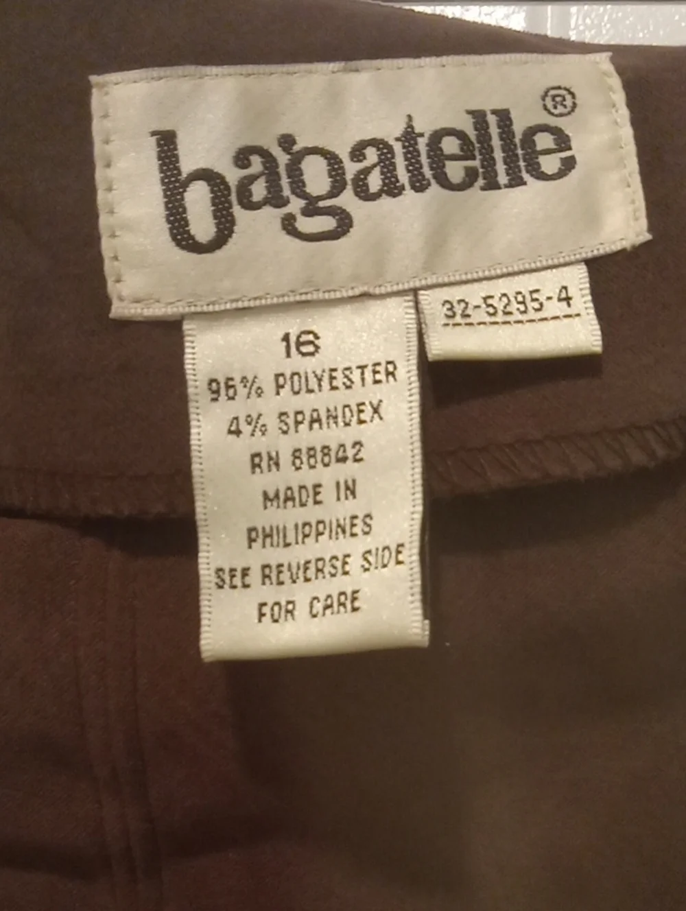 Bagatelle Brown Midi Straight Skirt